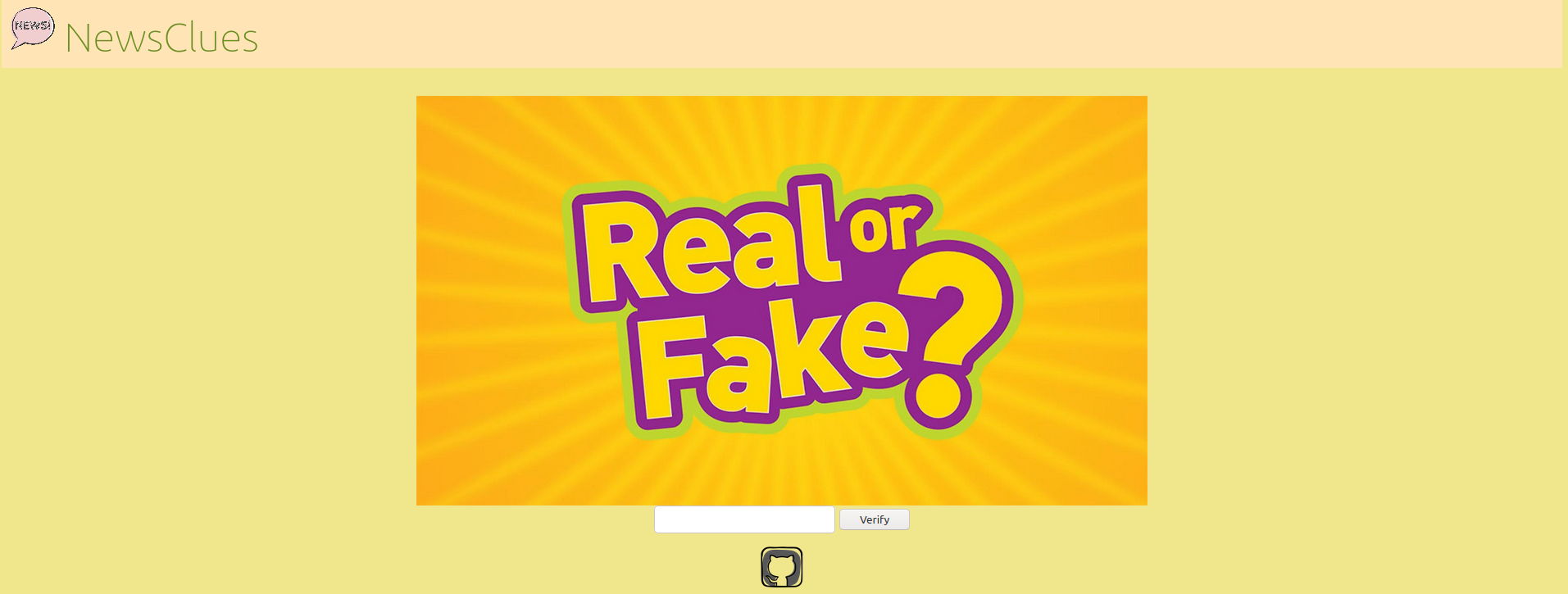 Fake news detection app